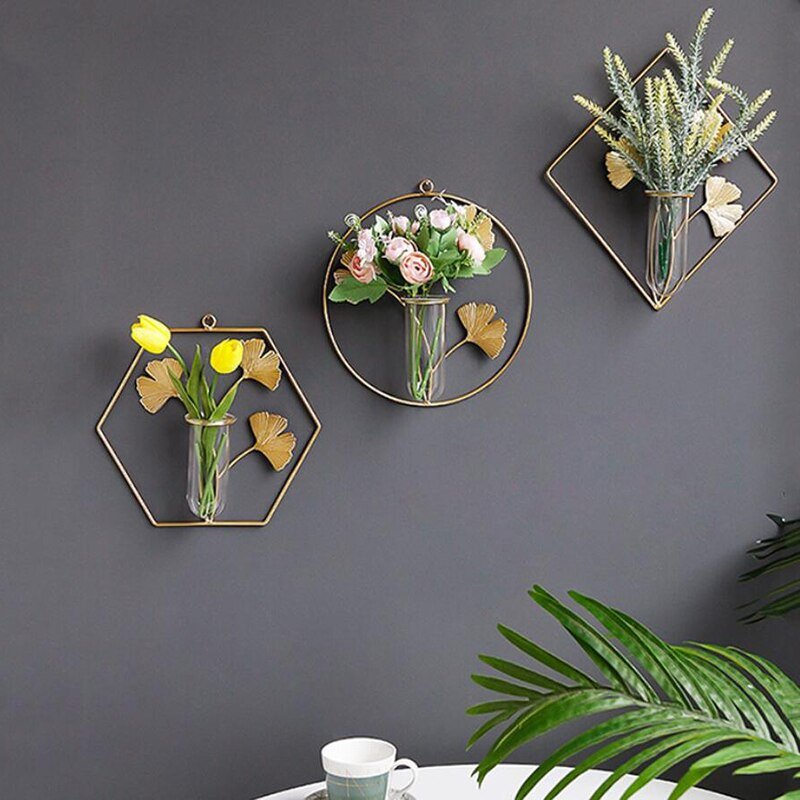 Wall-mounted Vase Home Decor Hanging Flower Vase - beunik