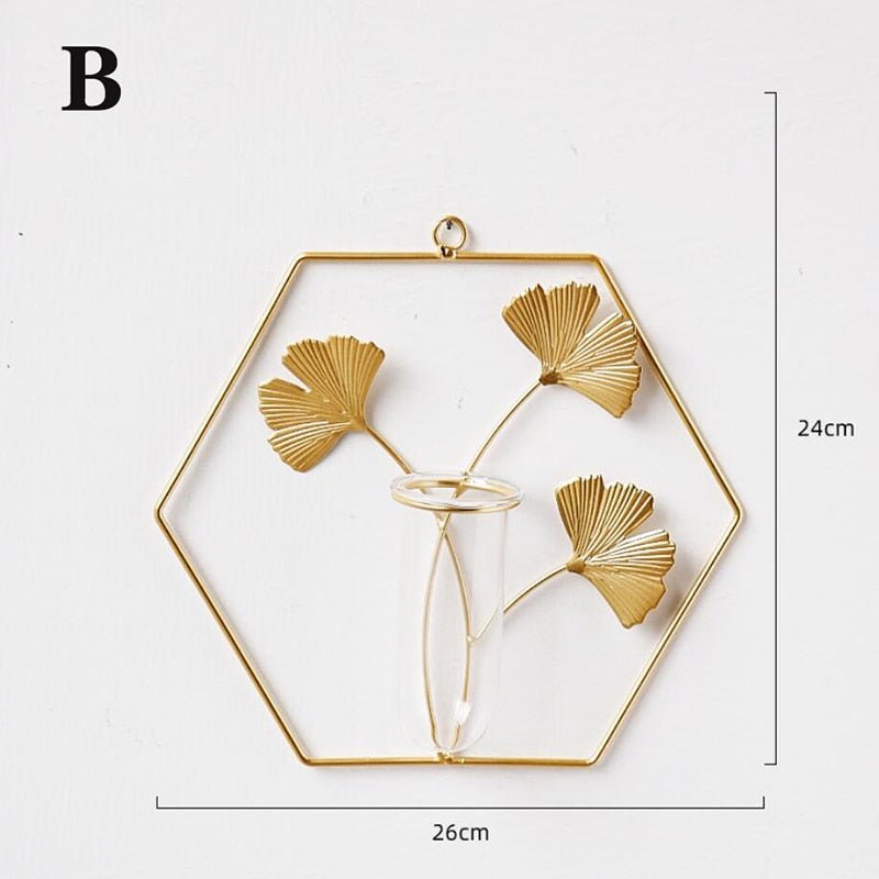 Wall-mounted Vase Home Decor Hanging Flower Vase - beunik