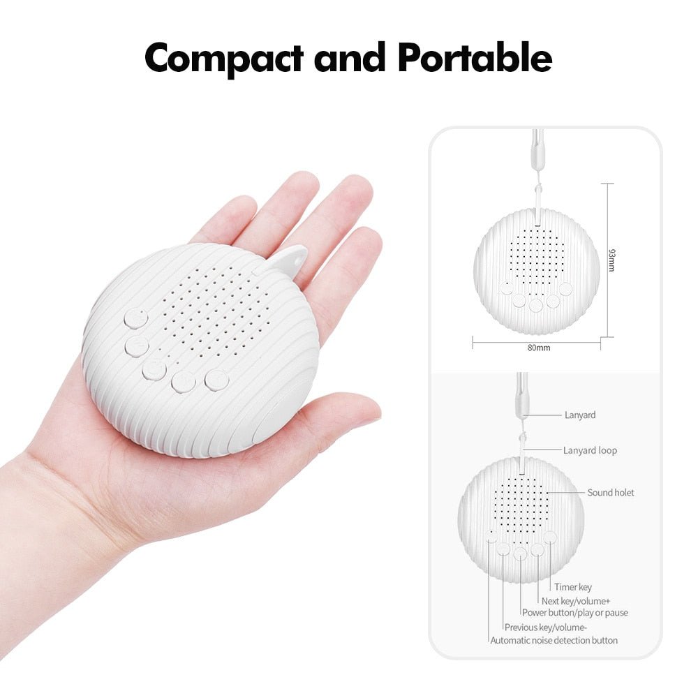 White Noise Sound Machine Portable - beunik