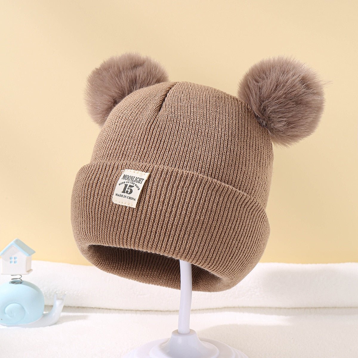 Winter Baby Warm Knitted Hats With Pom - beunik