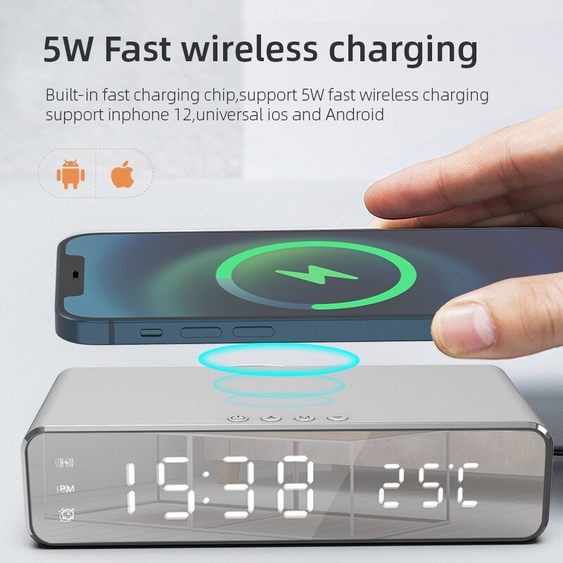 Wireless Charger Time Alarm Clock - beunik