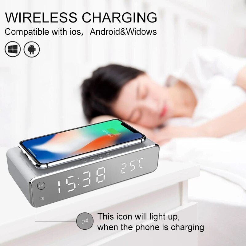 Wireless Charger Time Alarm Clock - beunik