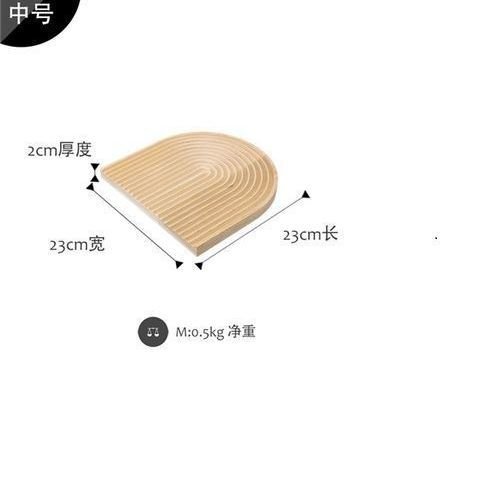 Wooden Tray Water Ripple Chopping Block - beunik